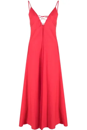 FORTE FORTE Maxikleid mit Schnürung