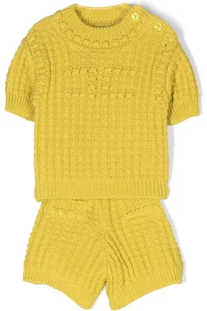 Elisabetta Franchi Gestricktes Short-Set