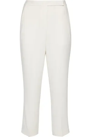 THEORY Schmale Cropped-Krepphose