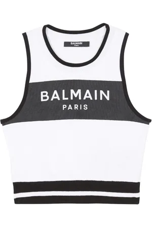 Balmain Ärmelloses Sweatshirt mit Logo-Print