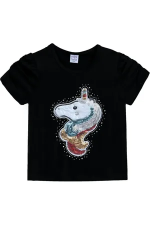 Mimi Tutu T-Shirt mit Einhorn-Applikation