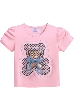 Mimi Tutu T-Shirt mit Bär-Applikation