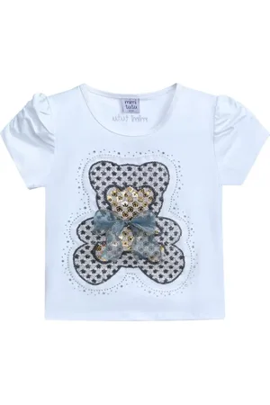 Mimi Tutu T-Shirt mit Bär-Applikation