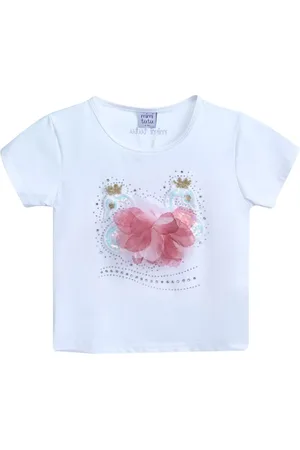 Mimi Tutu T-Shirt mit Schwan-Applikation
