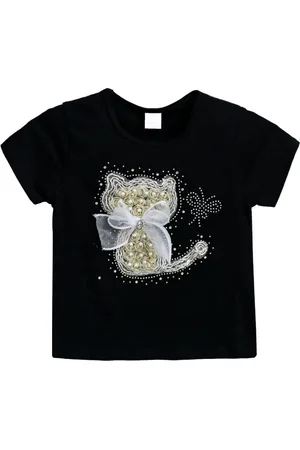 Mimi Tutu T-Shirt mit Katzenapplikation