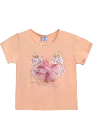 Mimi Tutu T-Shirt mit Schwan-Applikation