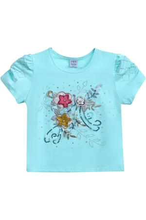 Mimi Tutu T-Shirt mit Blumenapplikationen