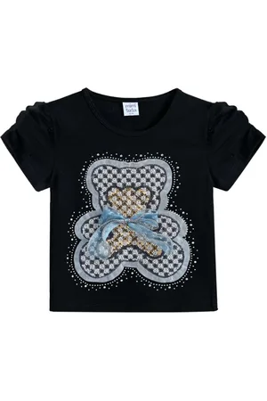 Mimi Tutu T-Shirt mit Bär-Applikation
