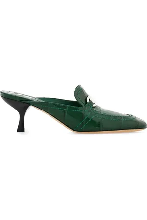 Salvatore Ferragamo Schnallen-Mules mit Kroko-Effekt 55mm