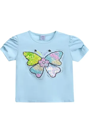 Mimi Tutu T-Shirt mit Schmetterling-Applikation