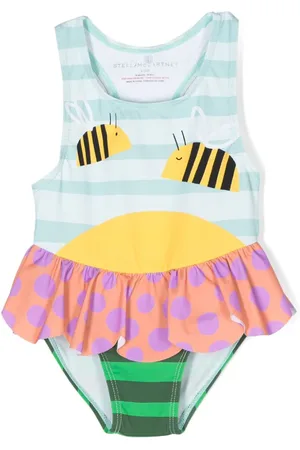 Stella McCartney Badeanzug mit Bienen-Print