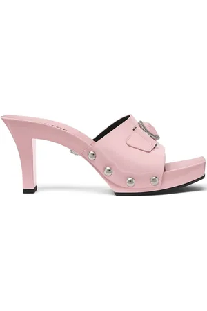 VERSACE Clogs aus Lackleder mit Medusa-Schnalle 60mm