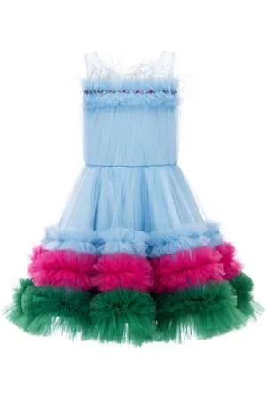 Tulleen Gerüschtes Granada Kleid