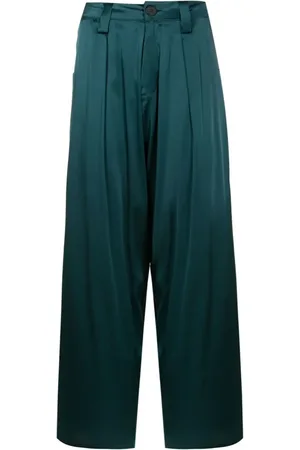 Uma Raquel Davidowicz Seidenhose mit geradem Bein