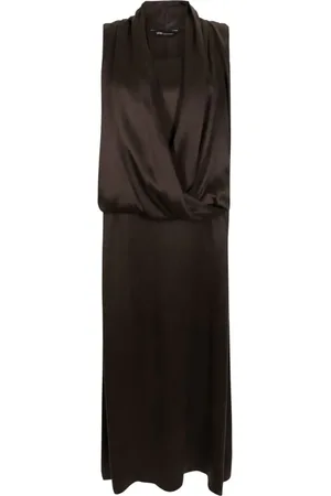 Uma Raquel Davidowicz Drapiertes Seidenkleid