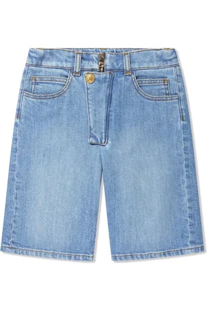 Balmain Jeansshorts mit Zierknöpfen