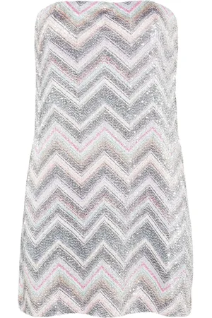 Missoni Schulterfreies Minikleid