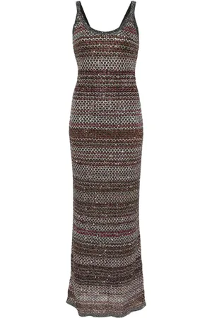 Missoni Gestricktes Kleid mit Zickzackmuster