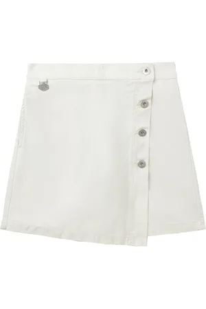 Chocoolate Jeans-Shorts im Wickelstil