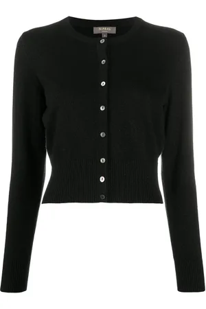 N.PEAL Kaschmircardigan mit Metallic-Fäden