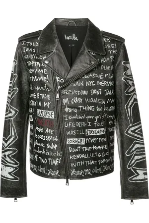 HACULLA Bikerjacke mit Text-Prints