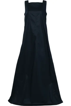 Plan C Maxikleid mit eckigem Ausschnitt