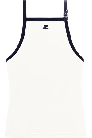 Courrèges Buckle Tanktop mit Kontrastborten
