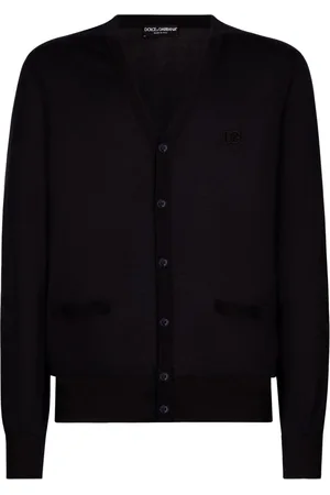 Dolce & Gabbana Cardigan aus Seide mit Logo-Stickerei