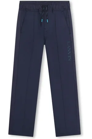 Lanvin Kordelzug-Jogginghose mit gummiertem Logo