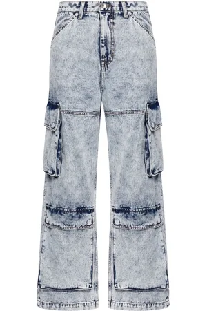 FIVE CM Tief sitzende Wide-Leg-Jeans