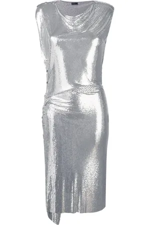 Paco rabanne Drapiertes Midikleid