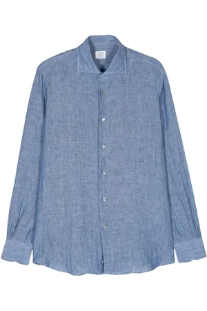 MAZZARELLI Hemd aus Leinen-Chambray