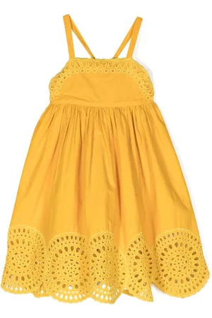 Stella McCartney Kleid im Empire-Schnitt mit Lochstickerei