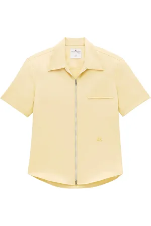 Courrèges Twill-Hemd mit Logo-Applikation