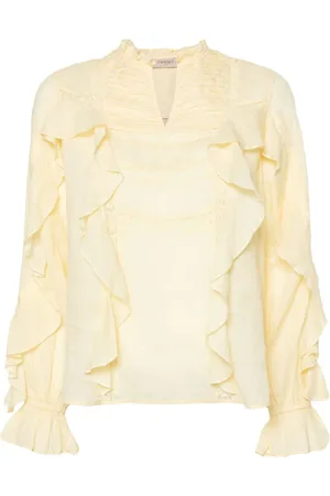 Twin-Set Gerüschte Bluse mit Spitze