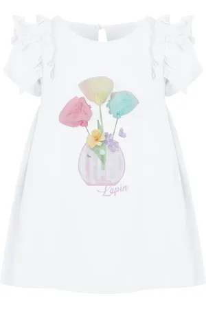 Lapin House Kleid mit Blumen-Print