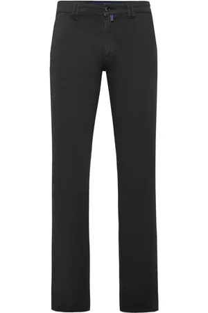 BILLIONAIRE Ausgeblichene Straight-Leg-Hose mit Logo-Schild