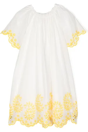 ZIMMERMANN Junie Kleid mit Blumenstickerei