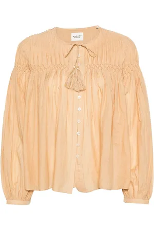 Marant Etoile Abadi Bluse mit Biesen