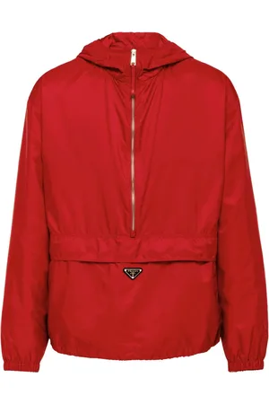 Prada Kapuzenjacke mit Emaille-Logo