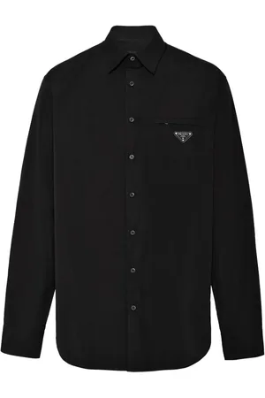 Prada Hemd mit emailliertem Logo