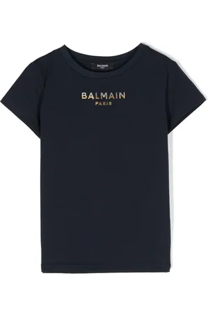 Balmain T-Shirt mit Logo-Applikation
