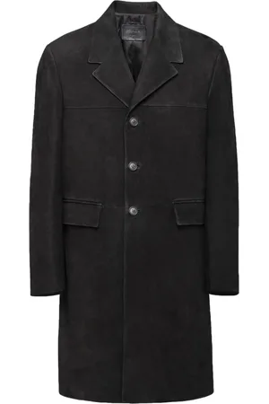 Prada Einreihiger Wildledermantel