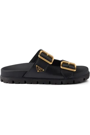 Prada Slipper mit Triangel-Logo