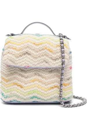 Missoni Gestrickte Umhängetasche mit Zickzackmuster