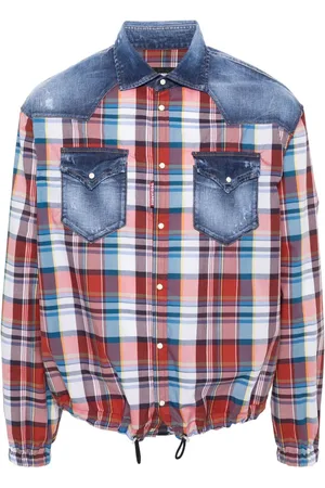 Dsquared2 Hemd mit Kontrasteinsätzen