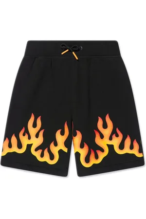 HUGO BOSS Shorts mit Flammen-Print