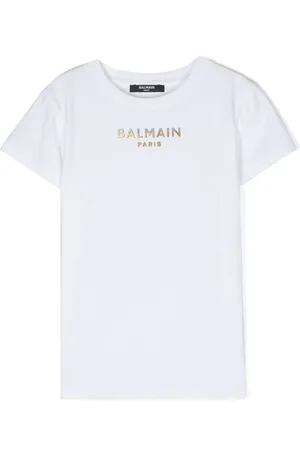 Balmain T-Shirt mit Logo-Applikation