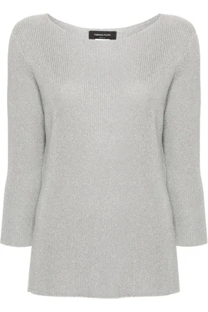 Fabiana Filippi Pullover im Metallic-Look
