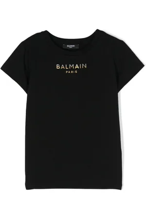 Balmain T-Shirt mit Logo-Applikation